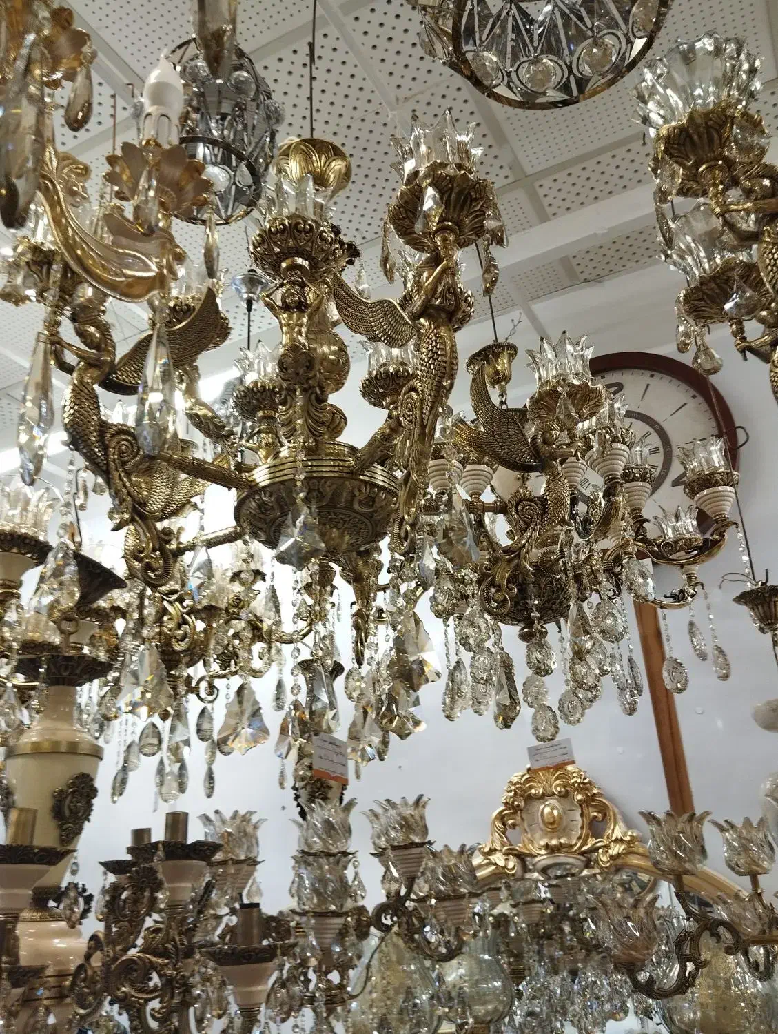 لوستربرنزی|لوستر و چراغ آویز|اردبیل, |دیوار