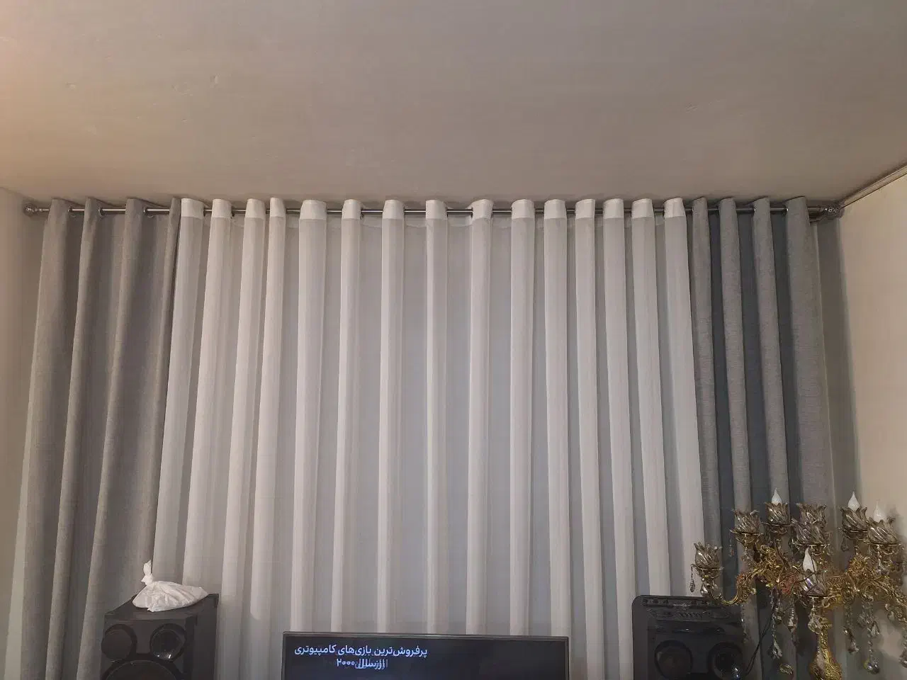 پرده پذیرایی|پرده، رانر، رومیزی|مشهد, امیریه|دیوار