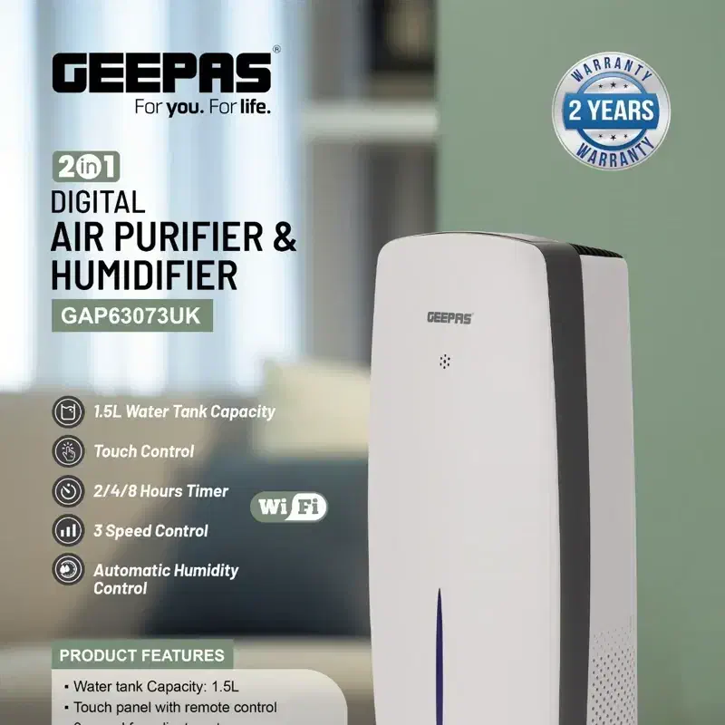 دستگاه تصفیه هوا جیپاس با فیلتر 3 لایه هوا ساز|پنکه و تصفیه‌کنندهٔ هوا|تهران, امین حضور|دیوار