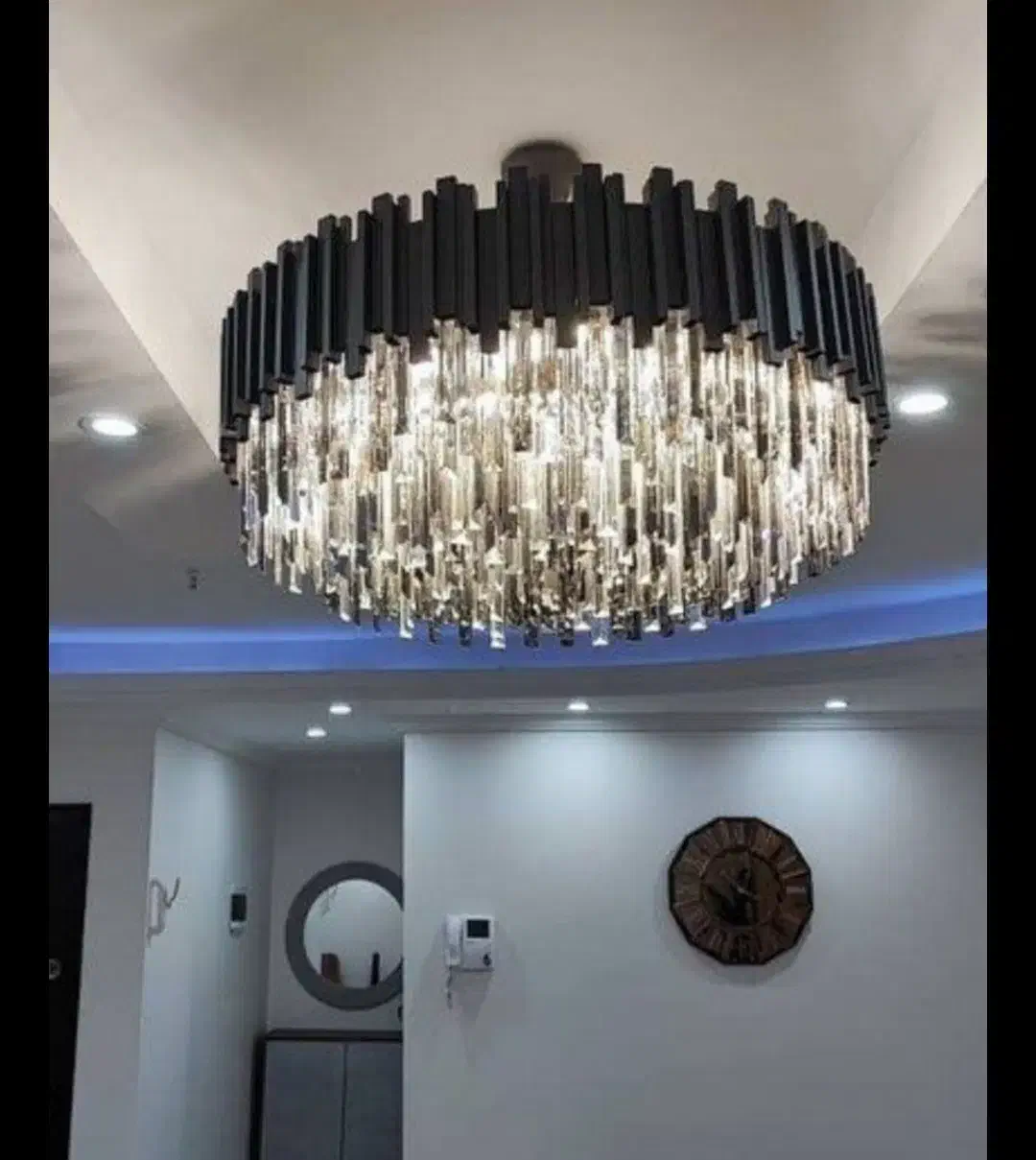 لوستر سقفی و آویزی کریستال برگی و کاردی|لوستر و چراغ آویز|تهران, جابری|دیوار
