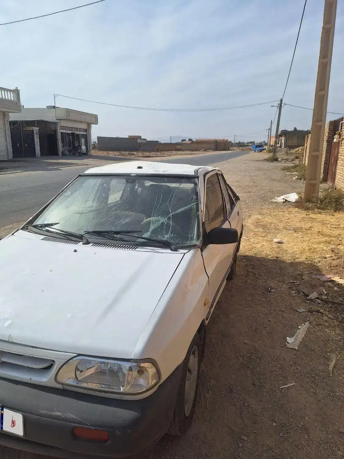 پراید ۱۳۱ تصادفی دوگانه کارخانه شاسی سالم|خودرو سواری و وانت|ابرکوه, |دیوار