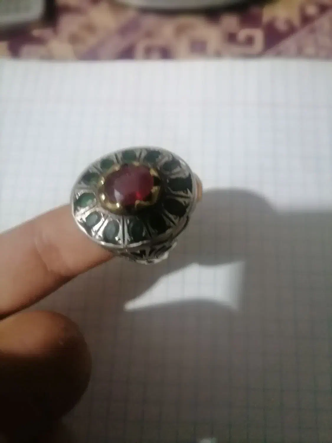 6 انگشتر صدوقی 4تاجواهری و1 فیروزه|جواهرات|مشهد, رسالت|دیوار