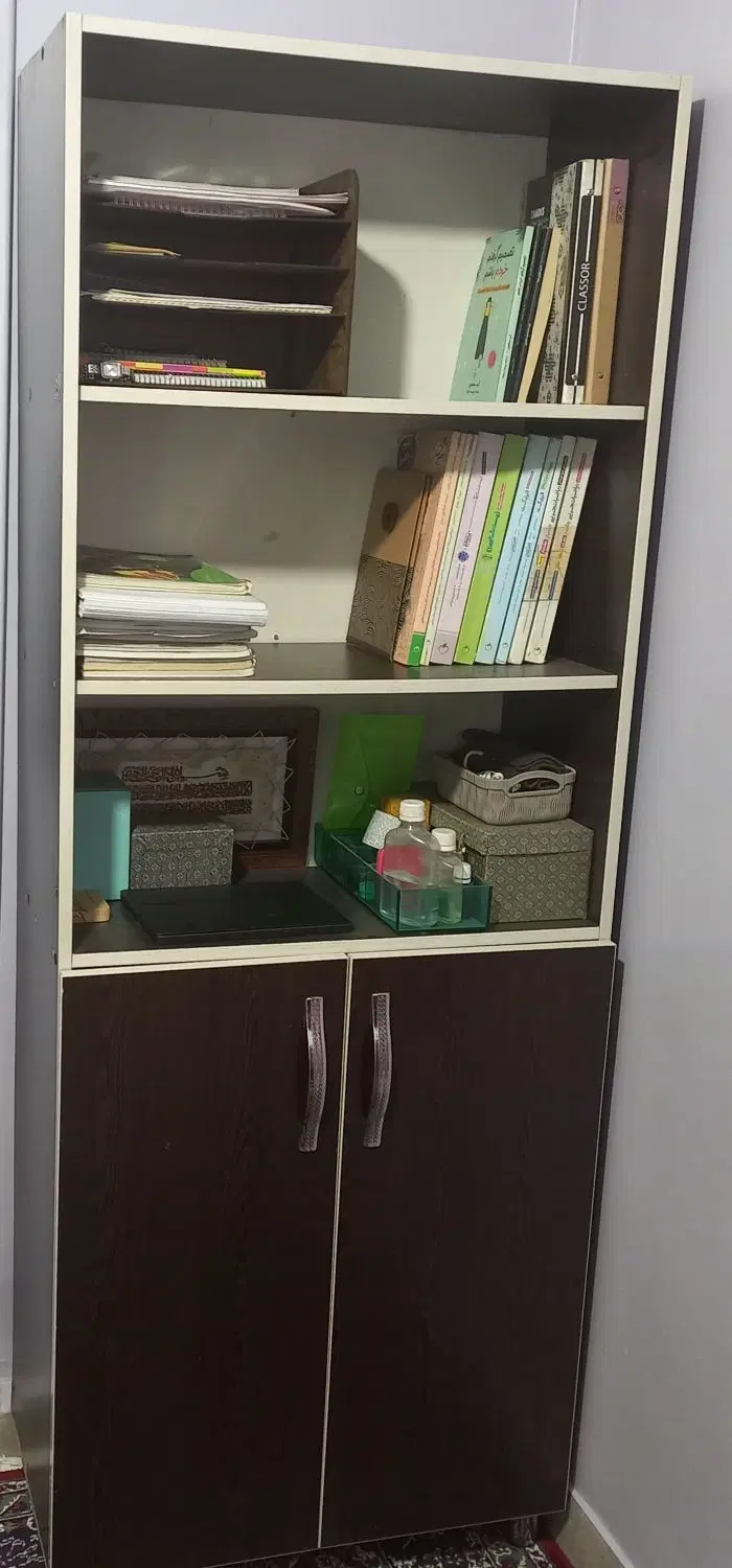 کتابخانه|کتابخانه، شلف، قفسههای دیواری|تهران, اتابک|دیوار