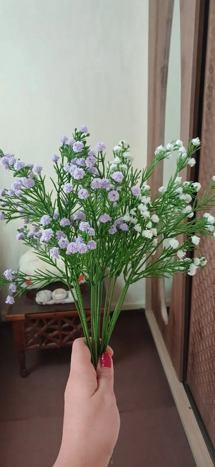 شاخه گل عروس شکوفه دو دسته پر|گل مصنوعی|تهران, شمشیری|دیوار