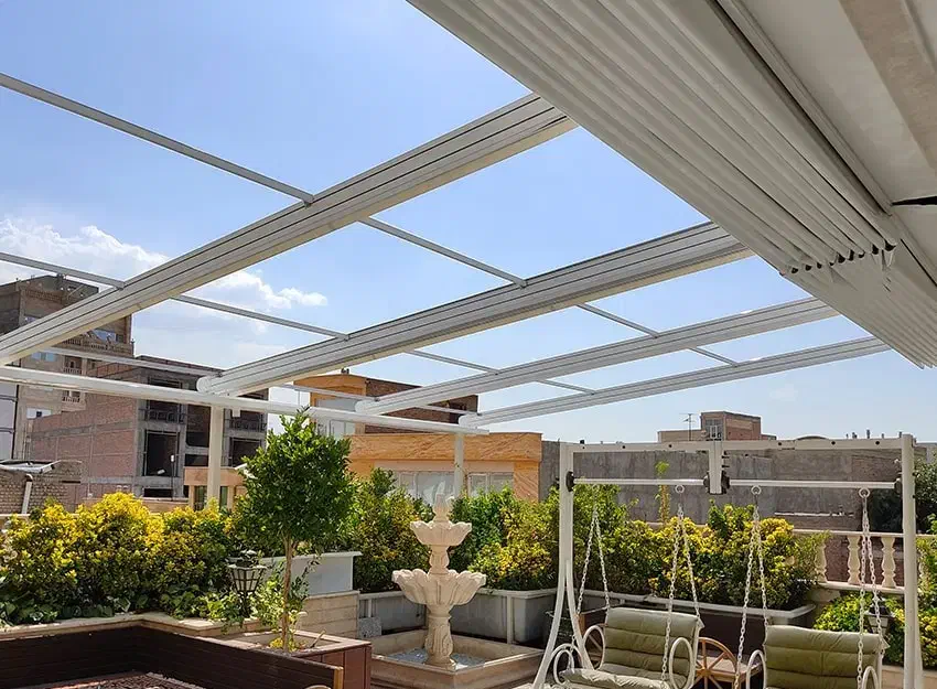 سایبان و سقف متحرک برقی(ریل آلومینیومی استاندارد)|خدمات پیشه و مهارت|مشهد, وکیلآباد|دیوار