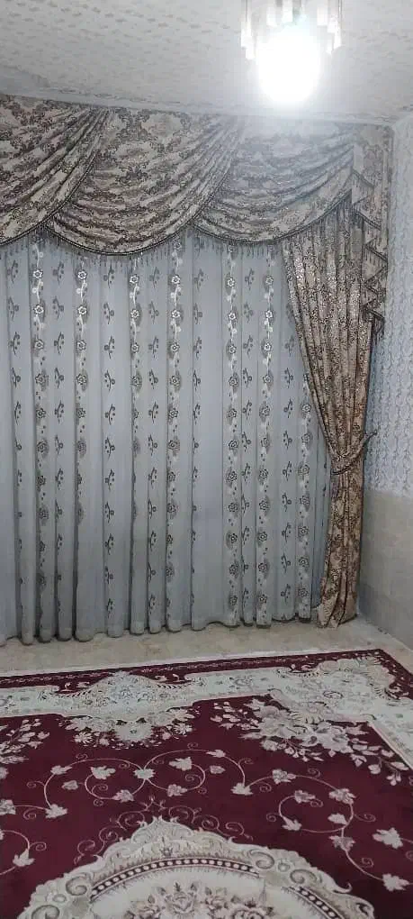 پرده تشریفاتی منزل ۲ عدد|پرده، رانر، رومیزی|شیراز, گلکوب|دیوار