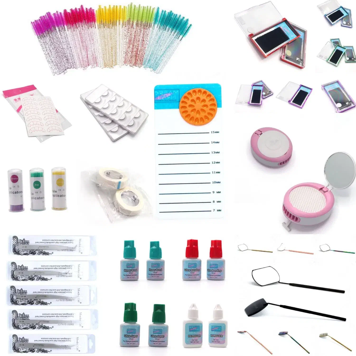 فروش ست کامل وسایل اکستنشن مژه|آرایشی، بهداشتی، درمانی|بیجار, |دیوار