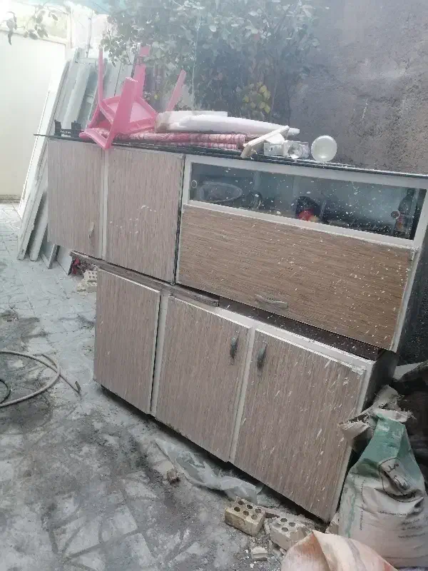 کابینت فلزی با درهای ام دی اف و پنجره|مصالح و تجهیزات ساختمان|مشهد, رباط طرق|دیوار