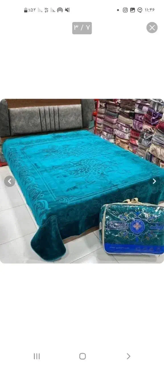 پتوگلبافت ۲نفره گل برجسته|رختخواب، بالش، پتو|شاهینشهر, شهرک گلدیس|دیوار