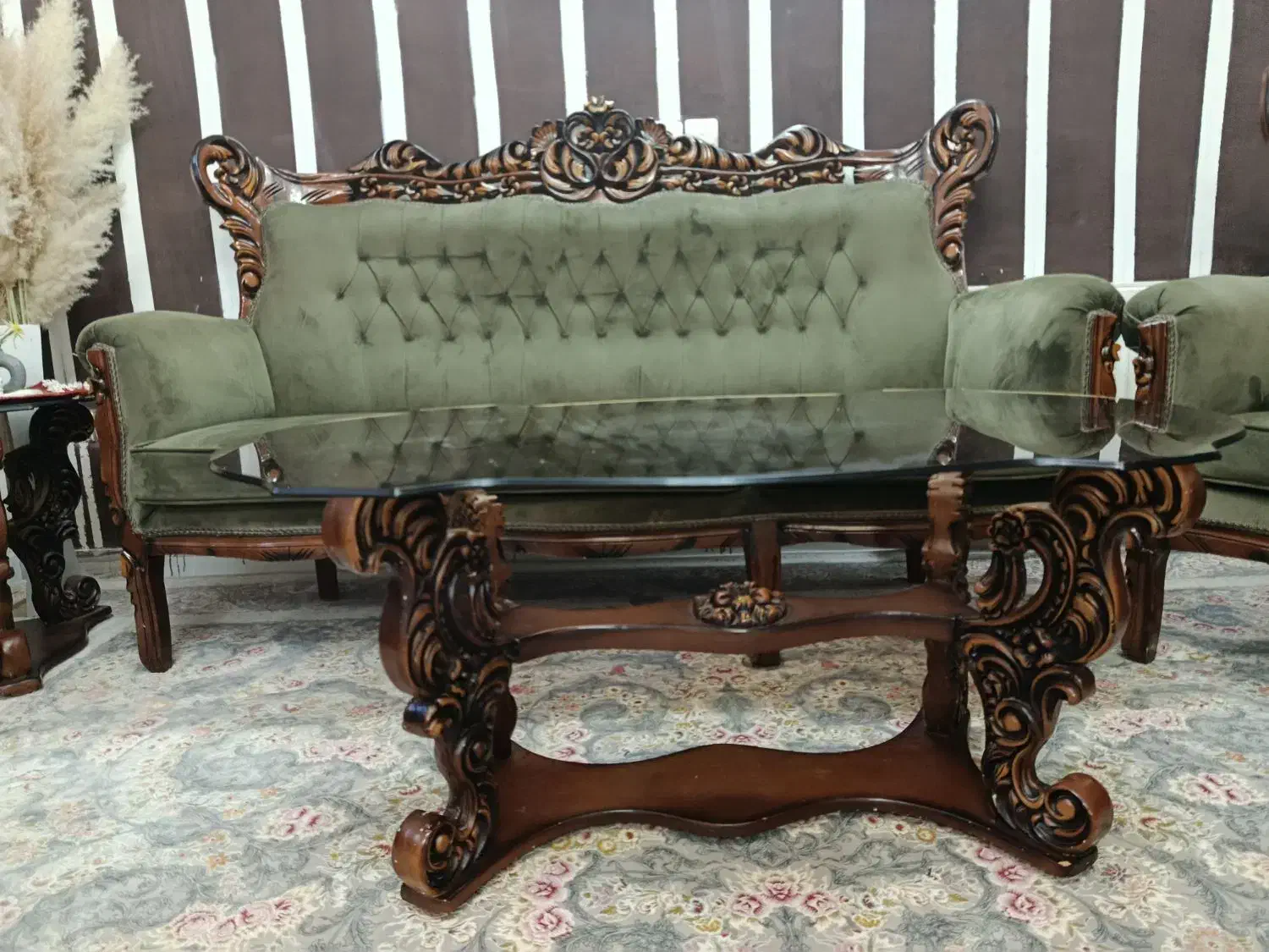 مبل سلطنتی ۹ نفره با میز عسلی|مبلمان خانگی و میز عسلی|زنجان, |دیوار