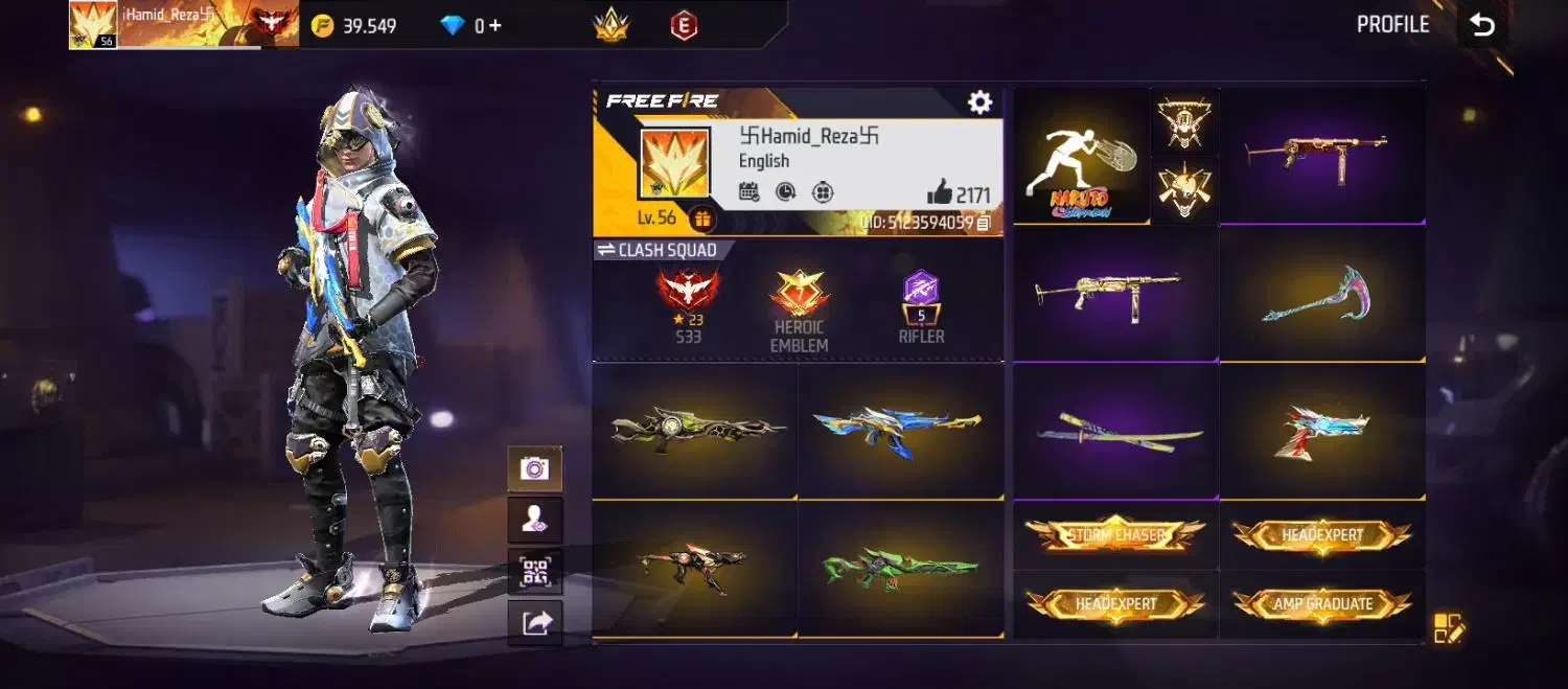 اکانت فریفایر|کنسول، بازی ویدئویی و آنلاین|رامهرمز, |دیوار