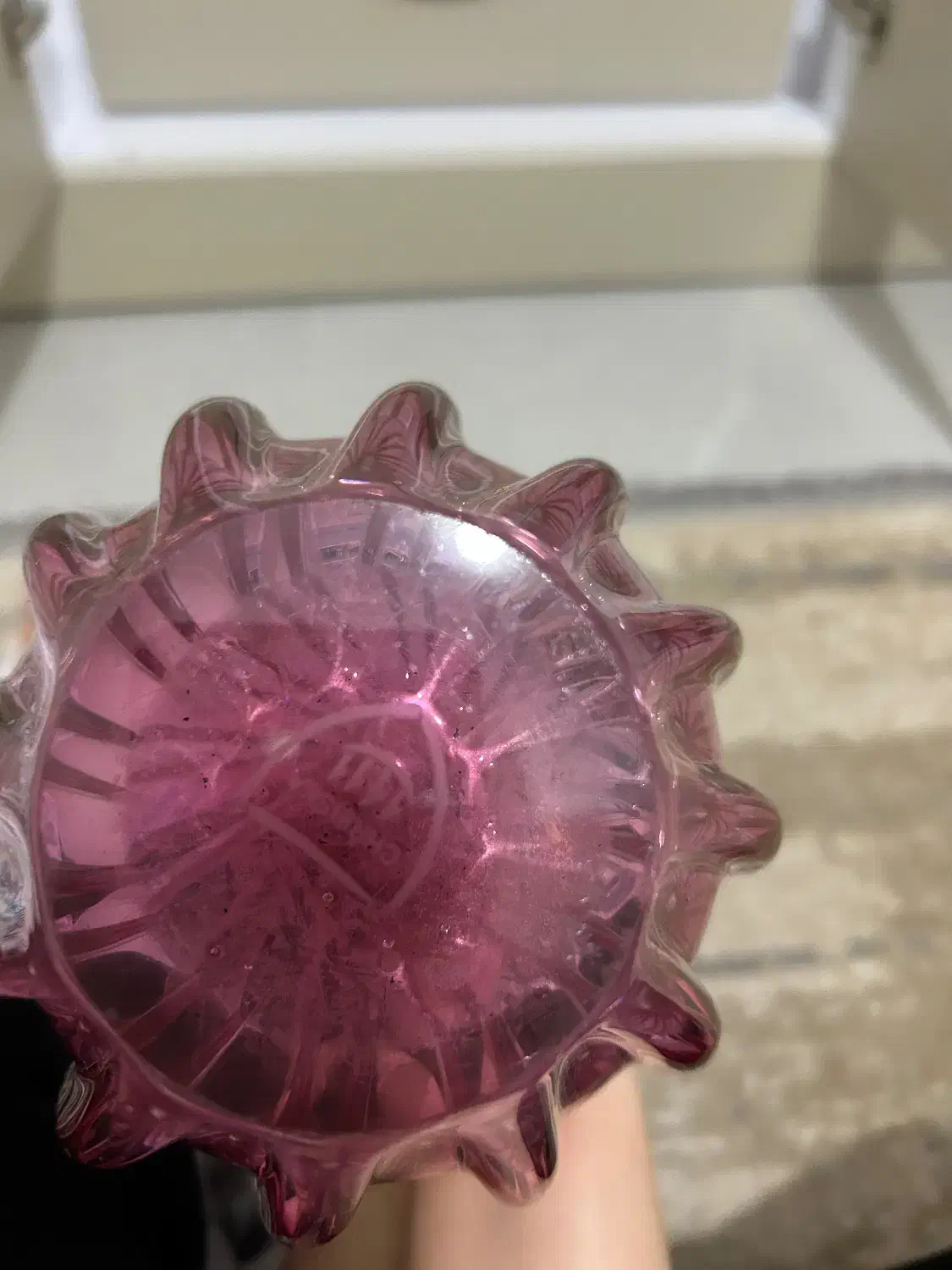 گلدان کریستال چک|کلکسیون اشیاء عتیقه|کرج, شهرک بنفشه|دیوار