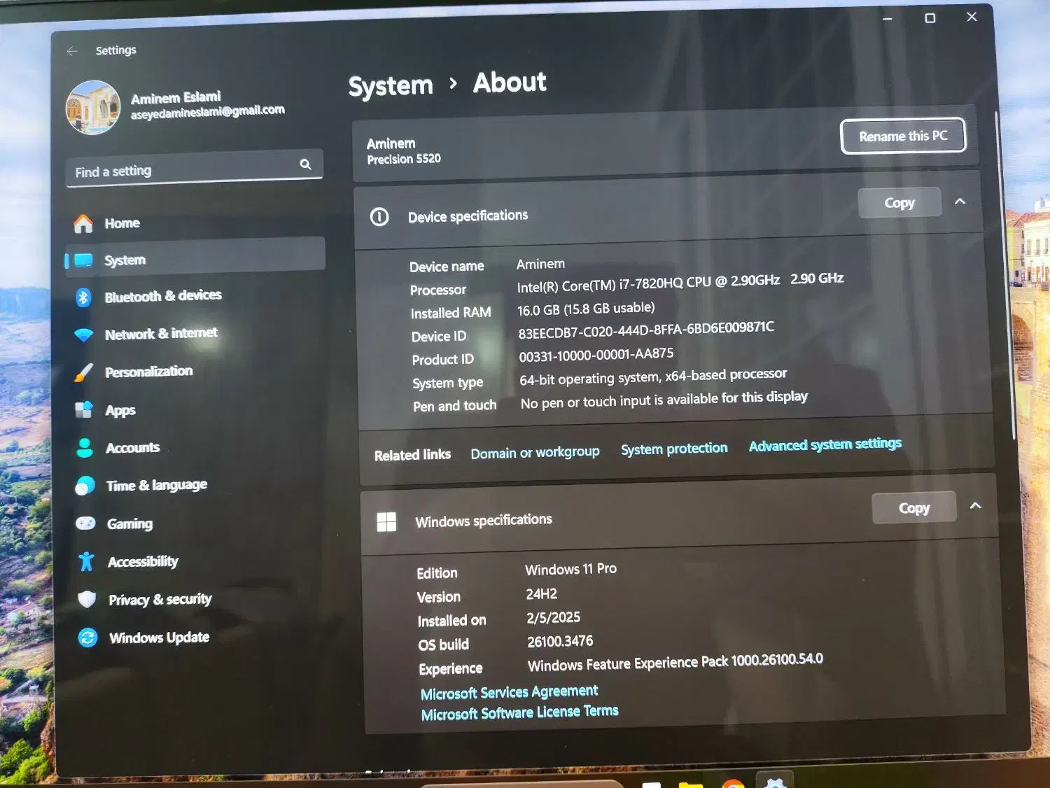 لپتاپ Dell مدل Percision 5520|رایانه همراه|کرمان, |دیوار