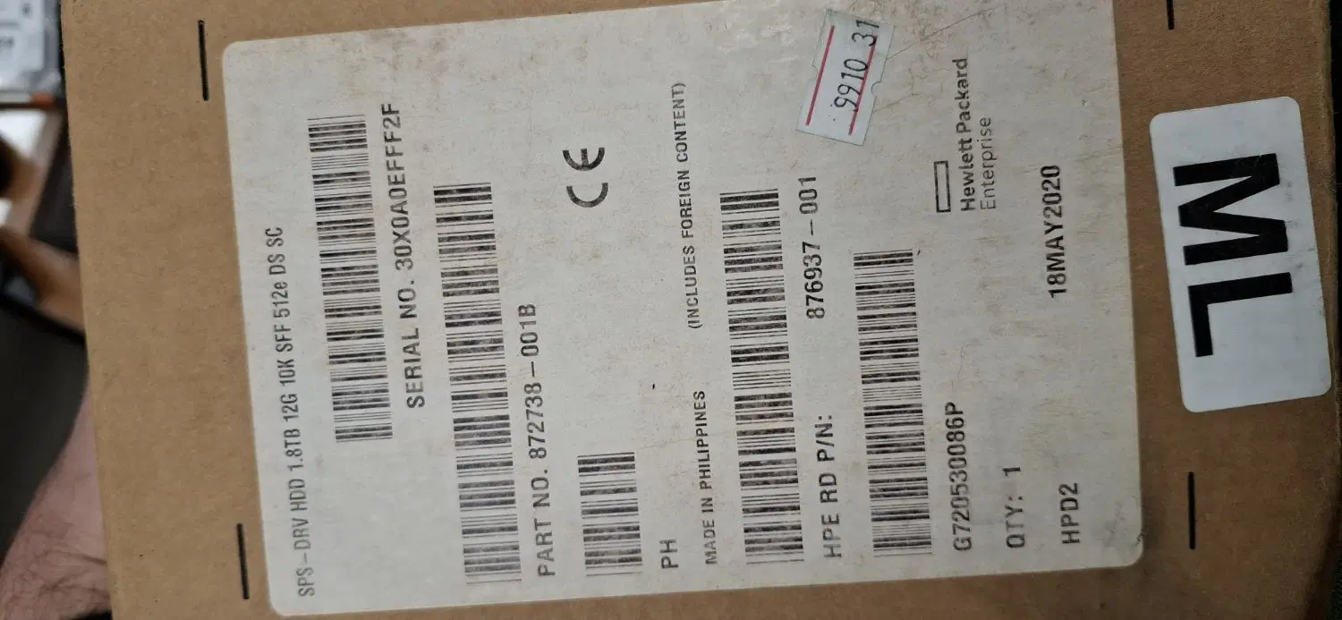هارد سرور HP 1.8TB 10K|قطعات و لوازم جانبی رایانه|تهران, حکمت|دیوار