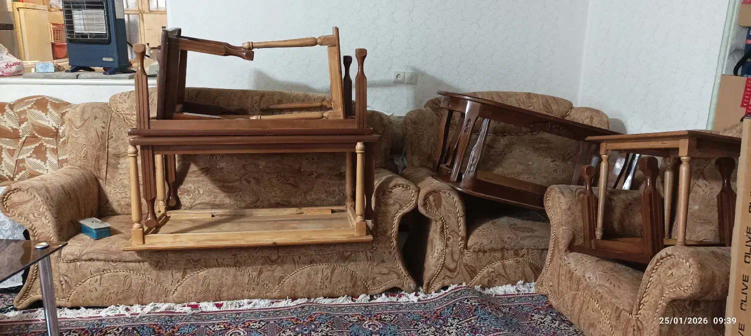 مبل هفت نفره سالم|مبلمان خانگی و میز عسلی|کرمان, |دیوار