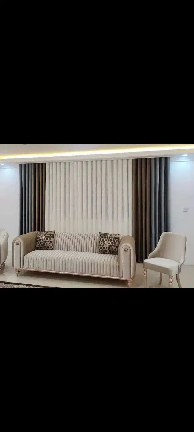 شال مبل و پنل پرده ی اماده|پرده، رانر، رومیزی|رامهرمز, |دیوار