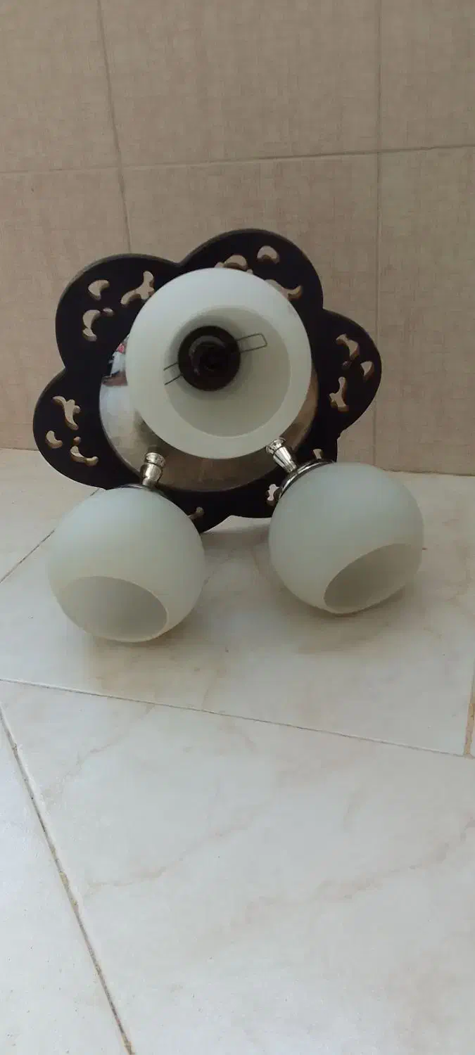 ۳ عدد لوستر با لامپ و زنگ|لوستر و چراغ آویز|گلبهار, شهر جدید گلبهار|دیوار