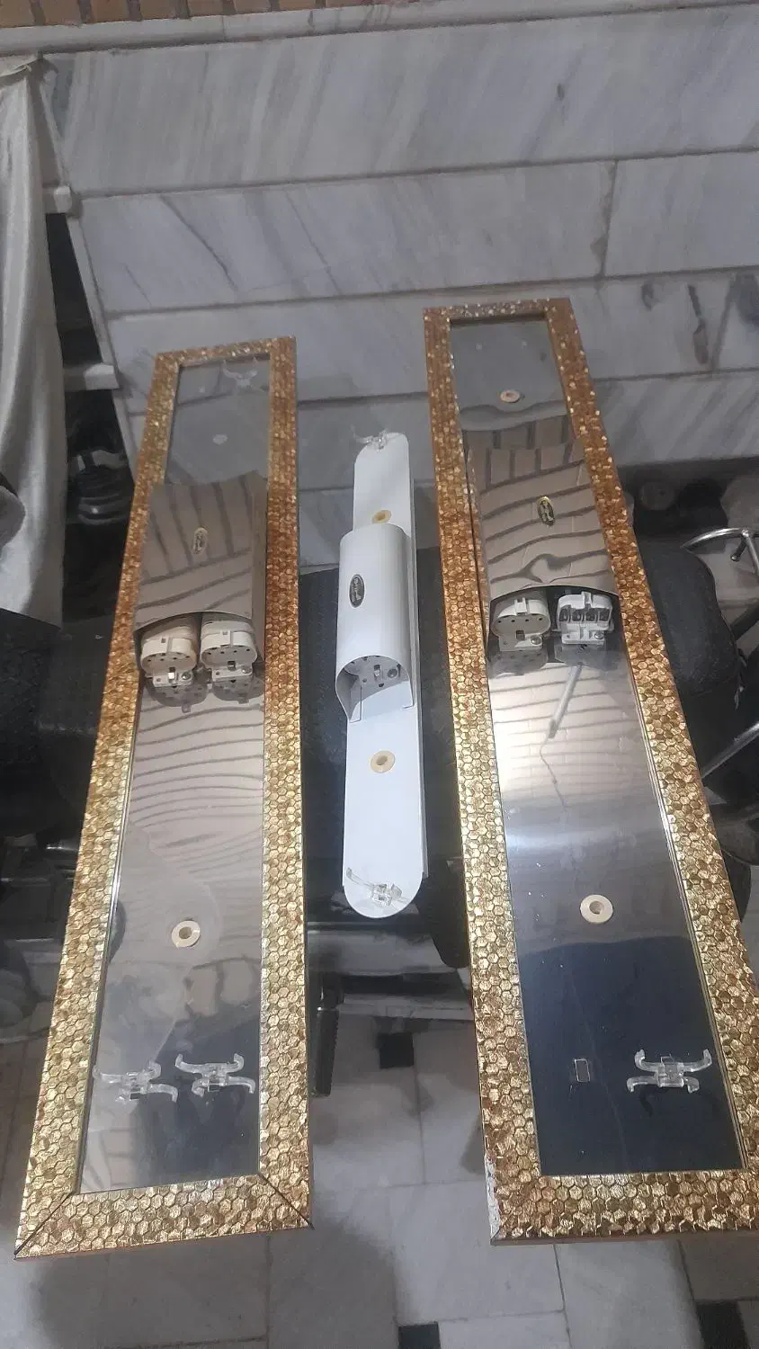 مهتابی ۲قلو آینه ای زیبا کم مصرف|لامپ و چراغ|قم, میرزائیه|دیوار