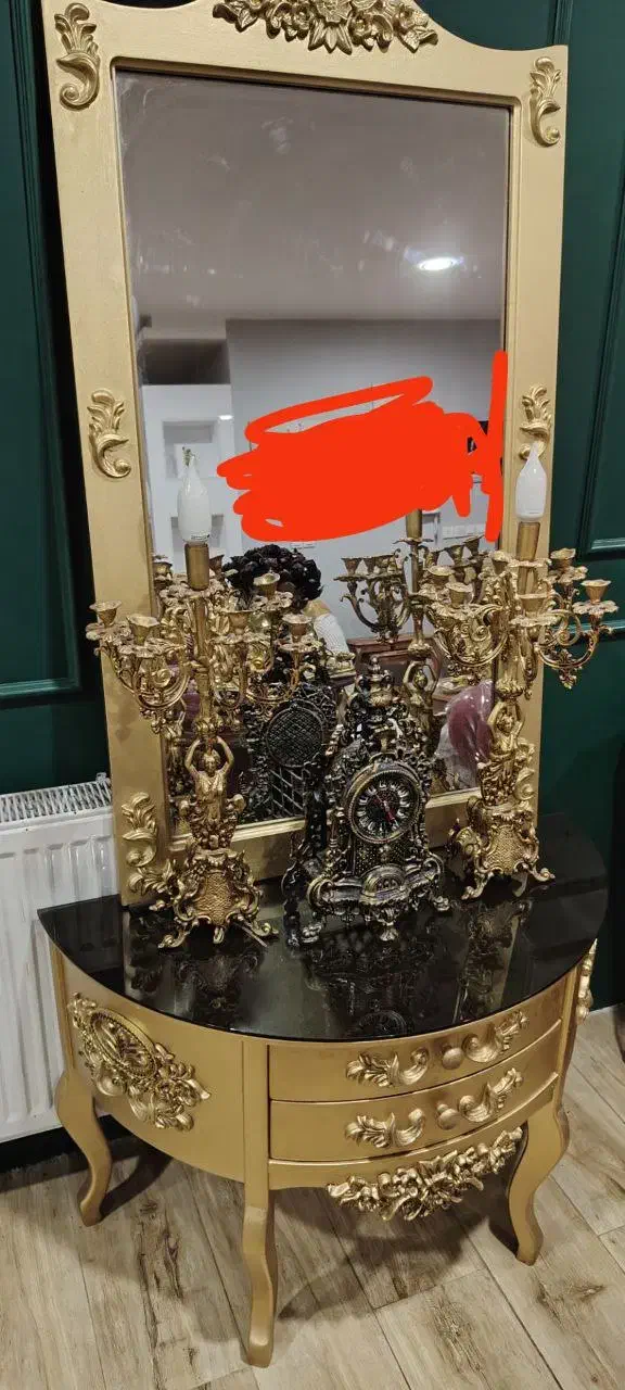 بوفه وآیینه|بوفه، ویترین، کنسول|بیرجند, |دیوار