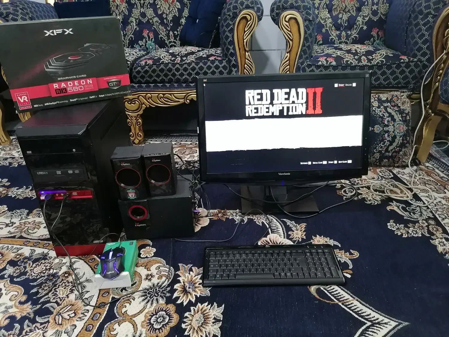 کامپیوتر گیمینگ و طراحی i5 رم16 گرافیک 8گیگ|رایانه رومیزی|اراک, |دیوار