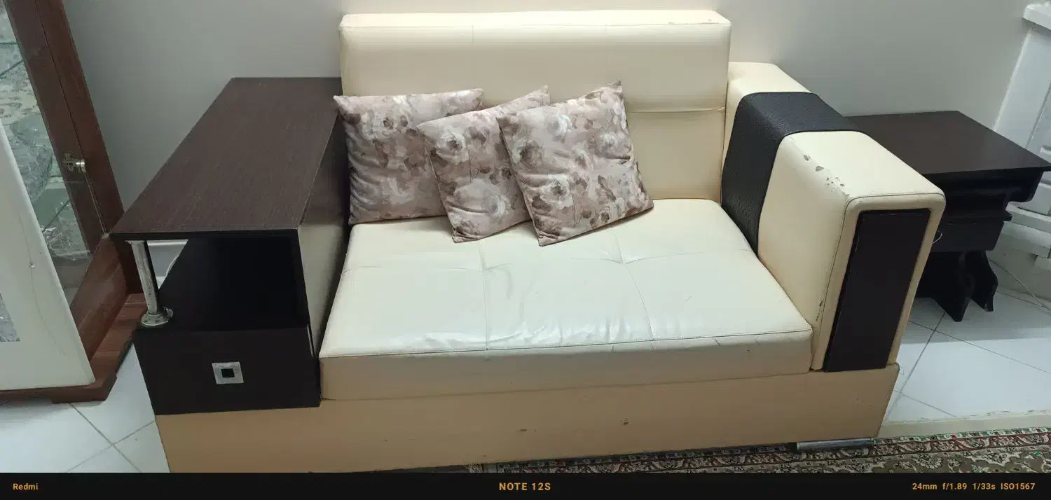 مبل راحتی ال چرمی،سالم|مبلمان خانگی و میز عسلی|مشهد, چهارچشمه|دیوار