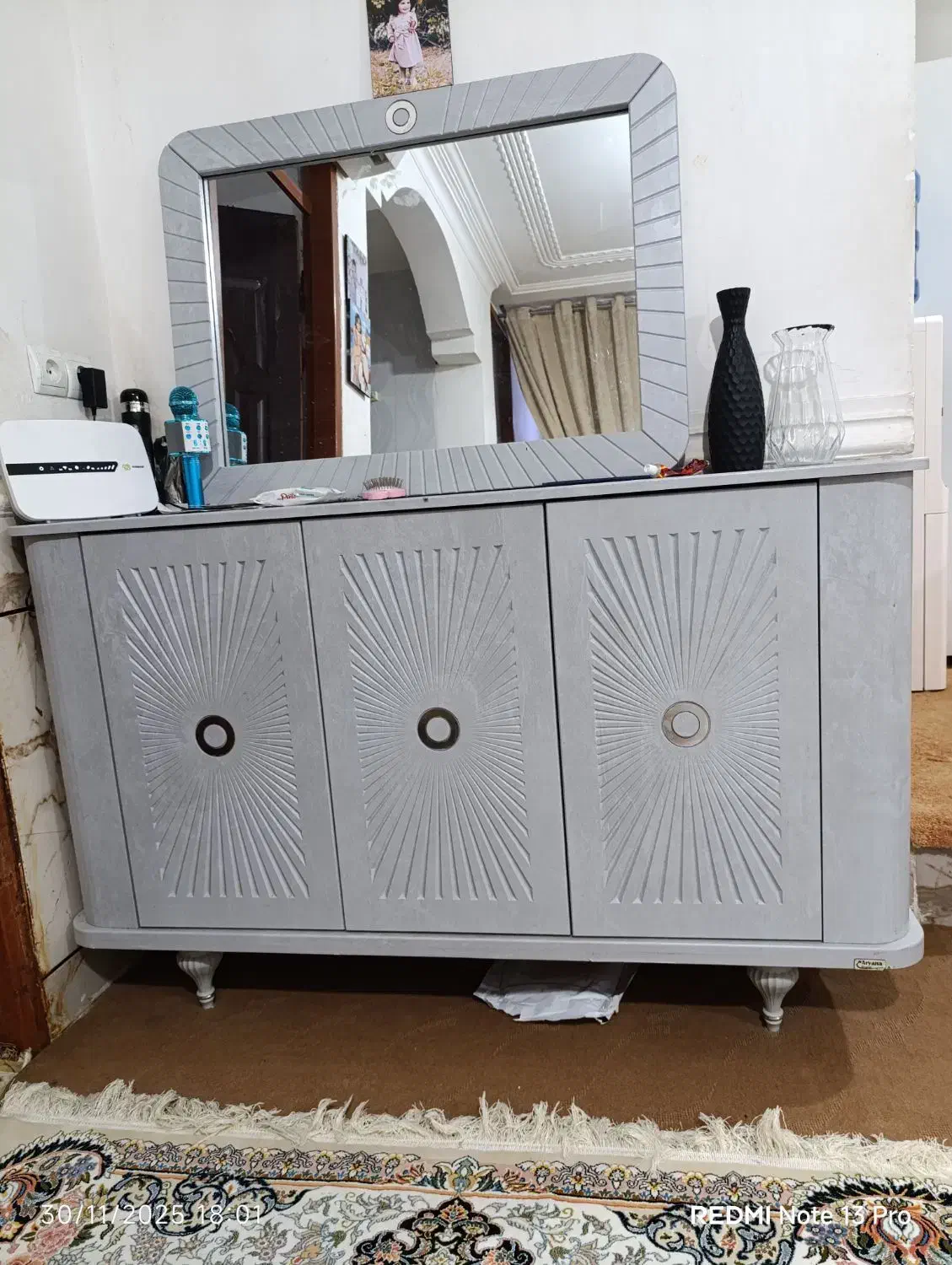 آیینه کنسول|بوفه، ویترین، کنسول|رامشیر, |دیوار