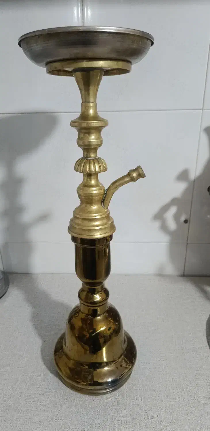 قلیان برنجی زیبا و شیک فروش فوری|کلکسیون و سرگرمی|زالیان, |دیوار