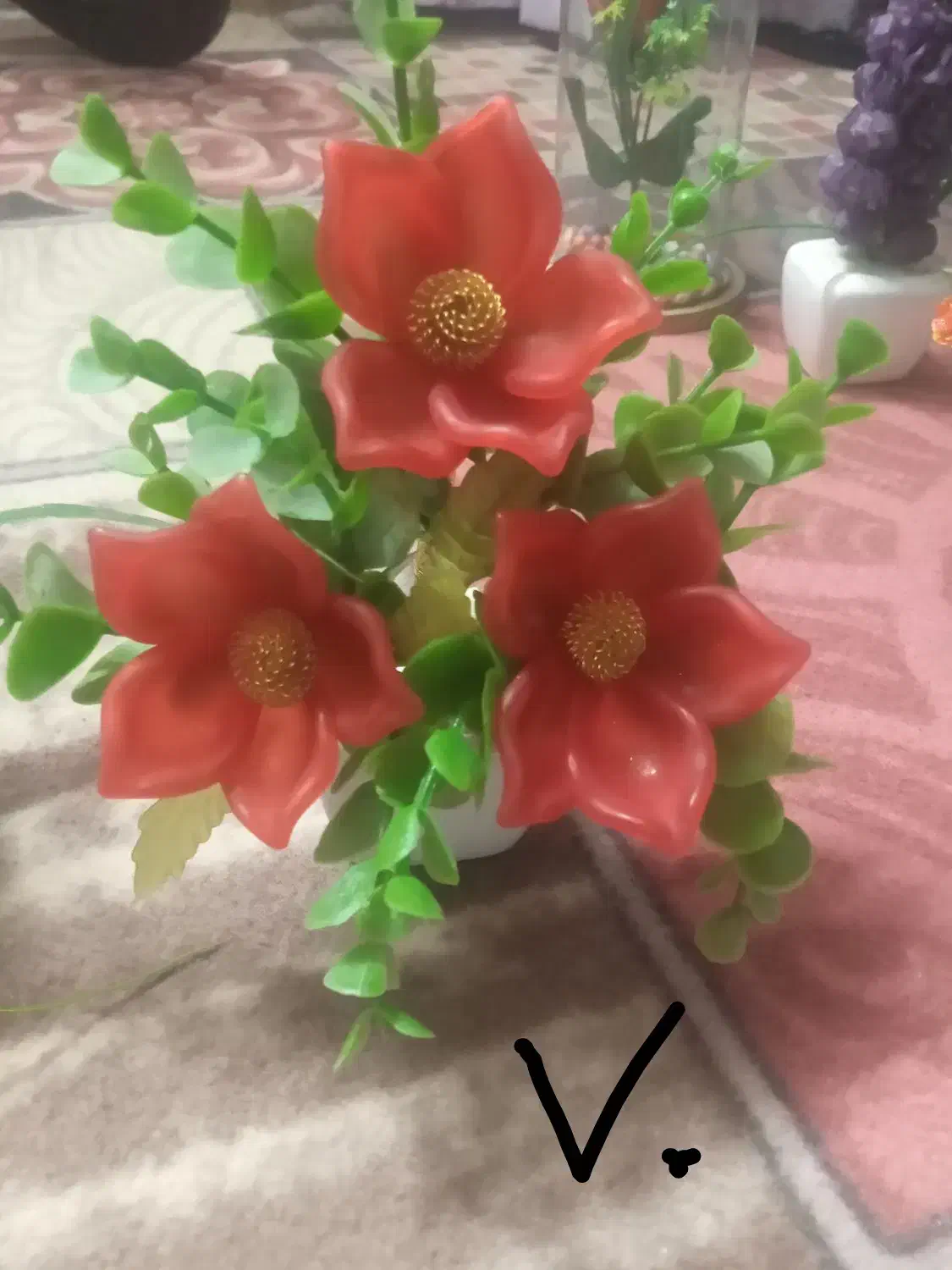 گلدون گل کریستال|گل مصنوعی|زابل, |دیوار