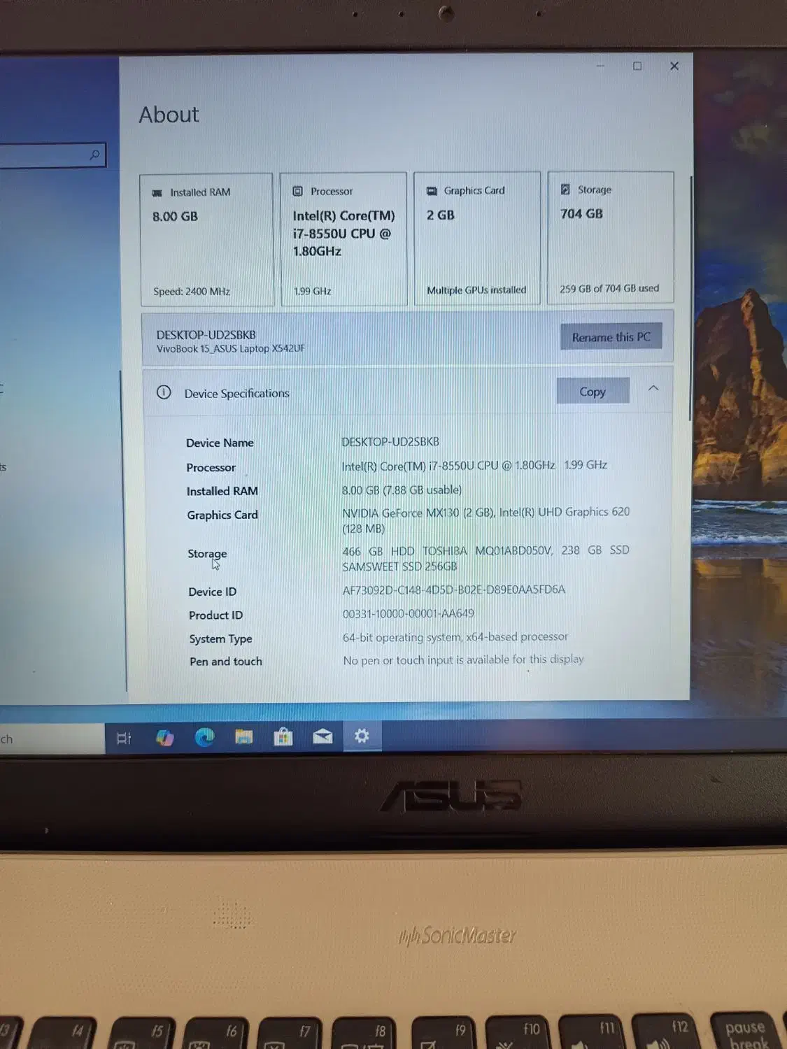 فروش لپ تاپ استوک FL8000u|رایانه همراه|زابل, |دیوار