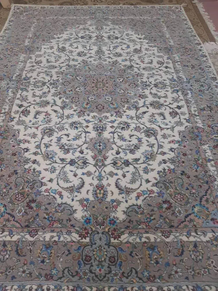 یک جفت فرش دستبافت ابریشم و پشم 6 متری کاشان|فرش|کاشان, فاز ۱ ناجی آباد|دیوار