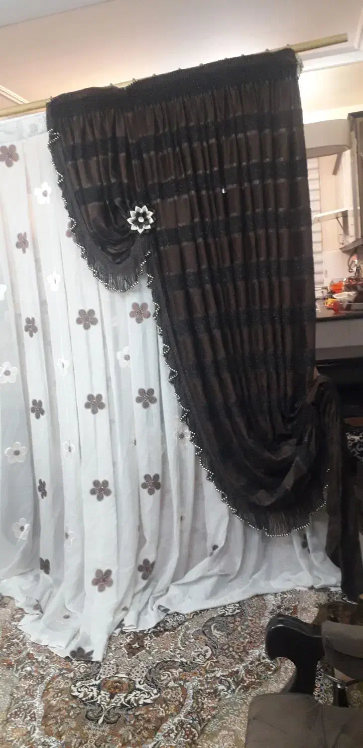 پرده با والان یک میلیون|پرده، رانر، رومیزی|کرج, گلشهر|دیوار