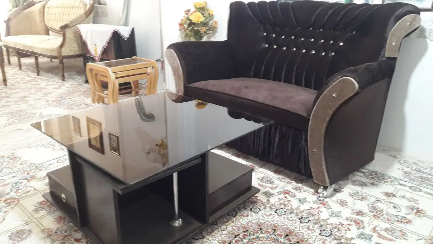 فروش مبل ۹نفره|مبلمان خانگی و میز عسلی|بسطام, |دیوار