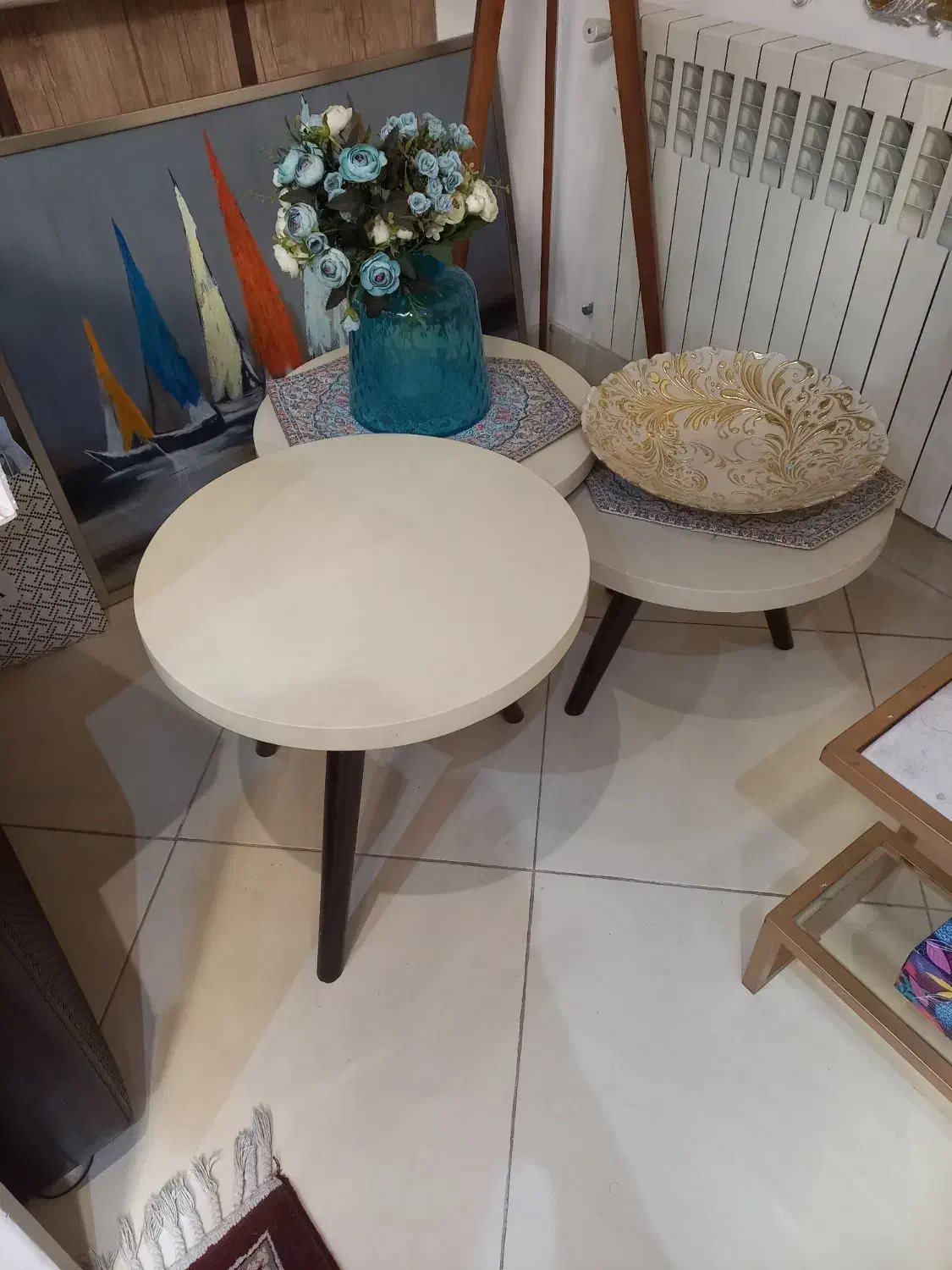 میز عسلی نو ۳ عدد ست|مبلمان خانگی و میز عسلی|رشت, گلسار|دیوار