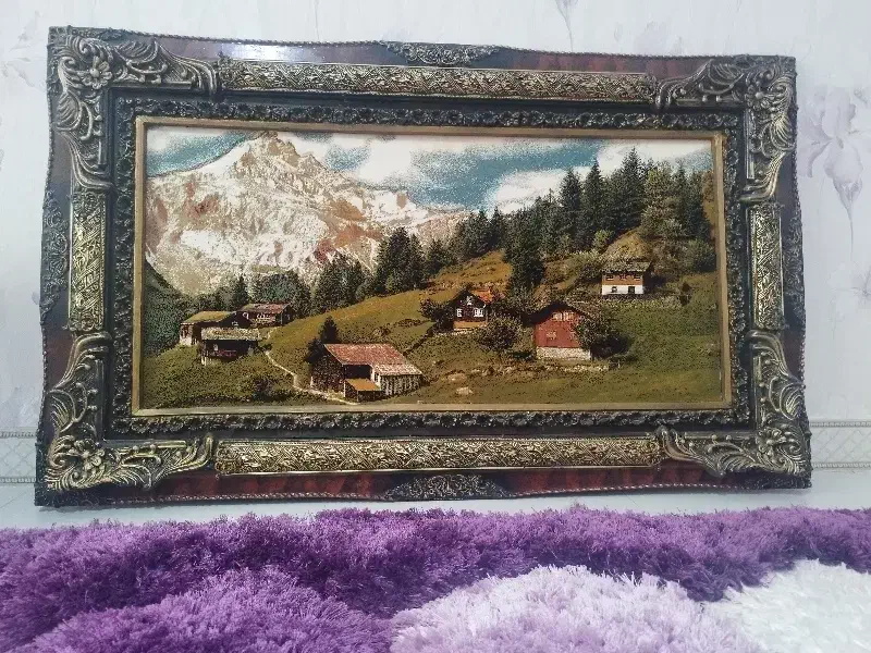 تابلو فرش طرح جدید طول 125 عرض 75 نو|تابلو فرش|اردبیل, |دیوار