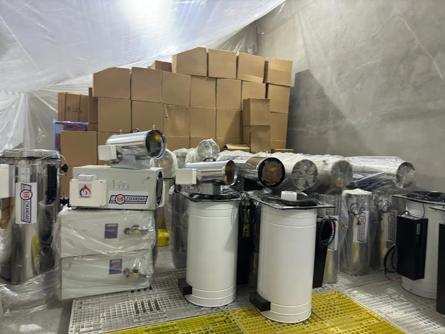 جت هیتر فندار 15 هزار بخاری گازی دوگانه مرغداری|ماشین‌آلات صنعتی|سنندج, |دیوار