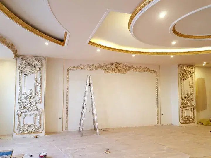 کاغذ دیواری نقاشی .کندن کاغذ بتونه کاری کناف نبشی|خدمات پیشه و مهارت|کرج, گلشهر|دیوار