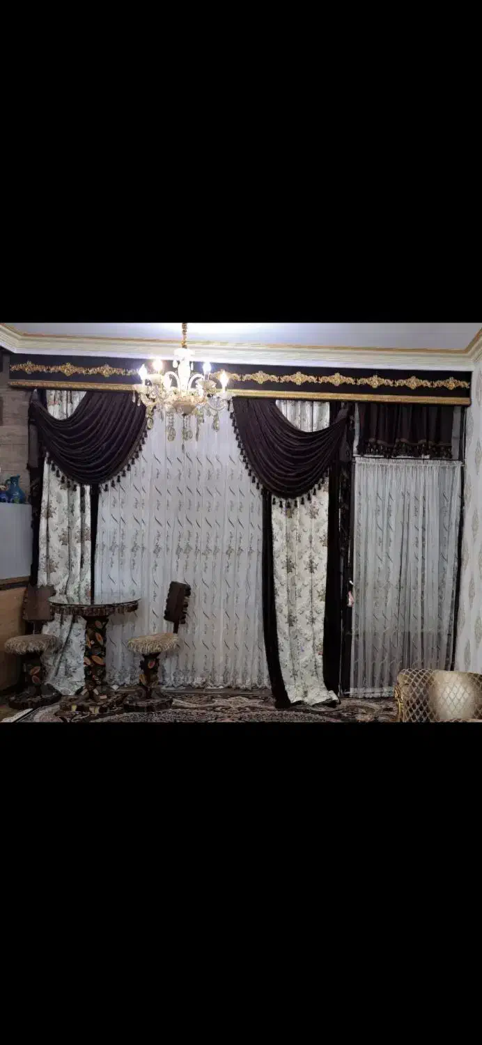 پرده|پرده، رانر، رومیزی|کرج, مصباح|دیوار