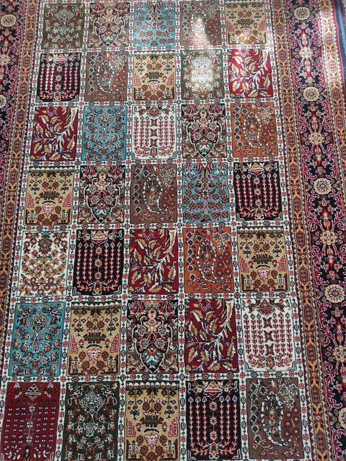 جفت فرش ۹ متری و دوتا کناره سه متری و دومتری|فرش|فولادشهر, B6|دیوار