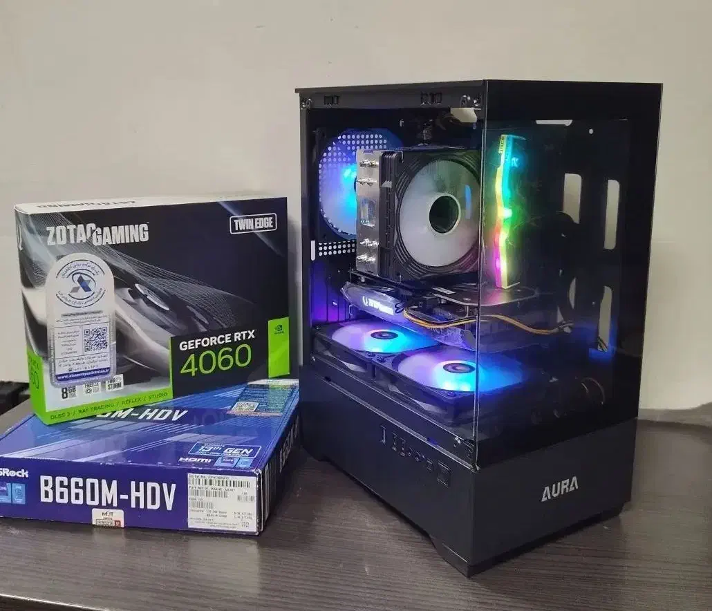 کیس گیمینگ نسل ۱۲ RTX4060 + B660 گارانتی دار در حد|رایانه رومیزی|تهران, شیخ هادی|دیوار