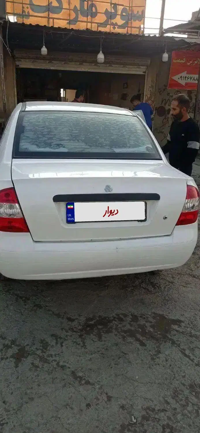 تیبا صندقدار سفید مدل 95|خودرو سواری و وانت|نسیم‌شهر, |دیوار