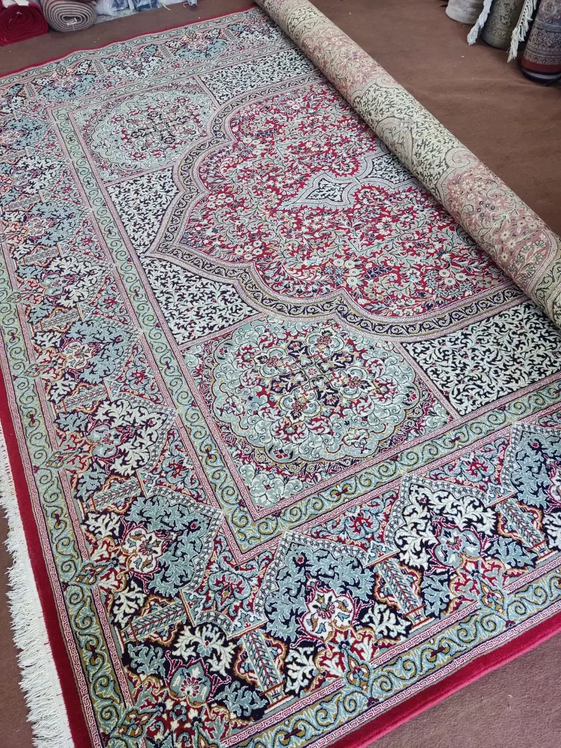 جفت فرش ۳/۵در۵ ستاره کویر یزد|فرش|یزد, |دیوار