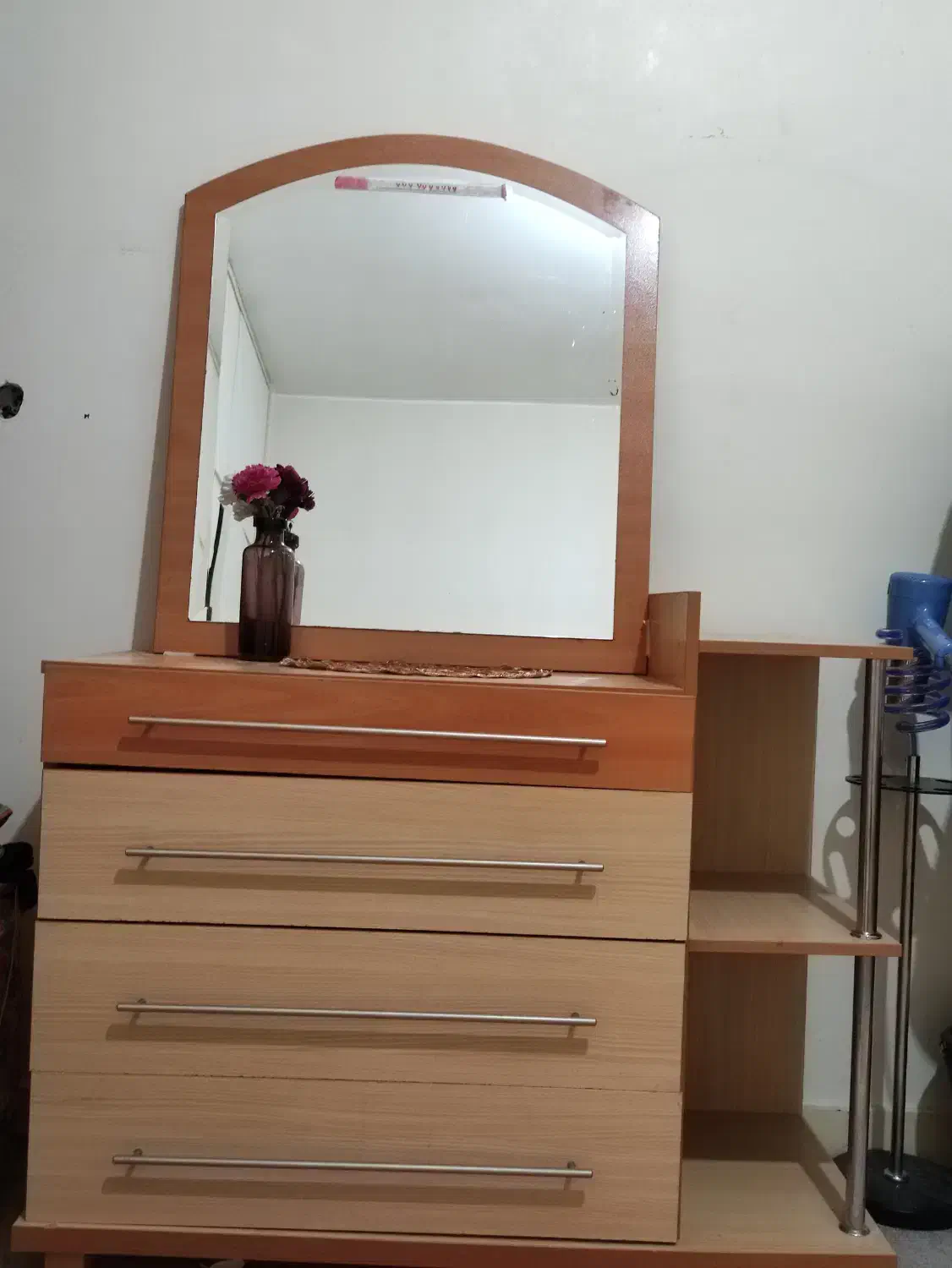 تخت خواب دو نفره به همراه دراور و پاتختی|تخت و سرویس خواب|بندرعباس, |دیوار