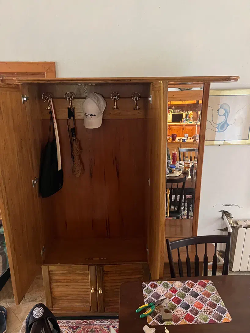 کمد لباس و جاکفشی آینه و چراغ دار|جاکفشی، کمد، دراور|آمل, |دیوار