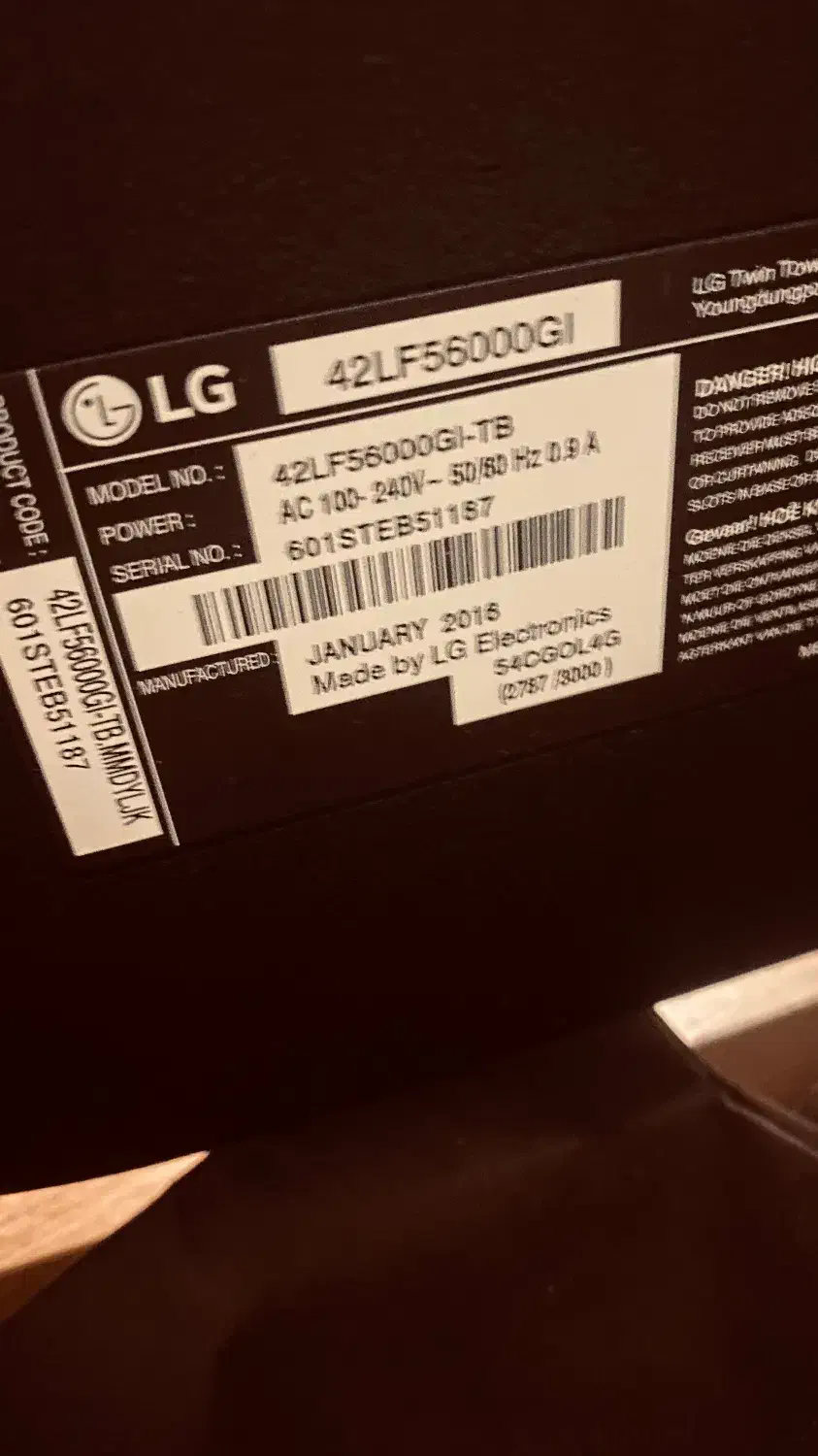 تلویزیون ۴۲اینچ ال جی|تلویزیون و پروژکتور|گرگان, |دیوار