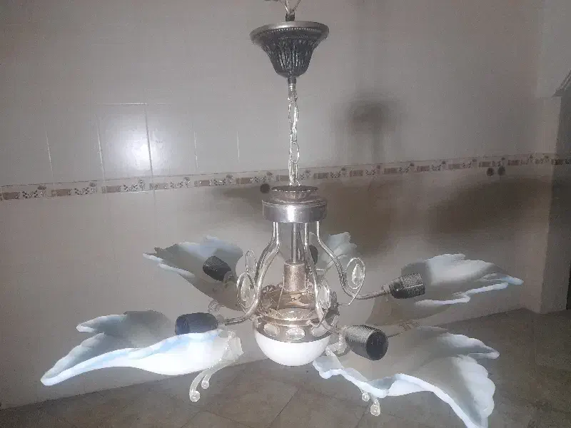 لوستر سالم ۵ شاخه|لوستر و چراغ آویز|تبریز, |دیوار