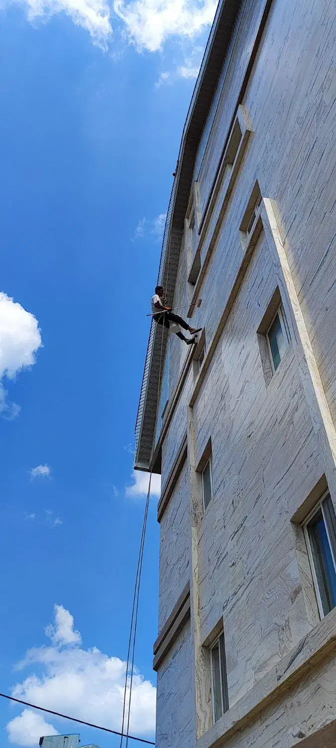 پیچ رولپلاک سنگ نما عایق اب بندی پشت بام نانو راپل|خدمات پیشه و مهارت|رشت, معلم|دیوار