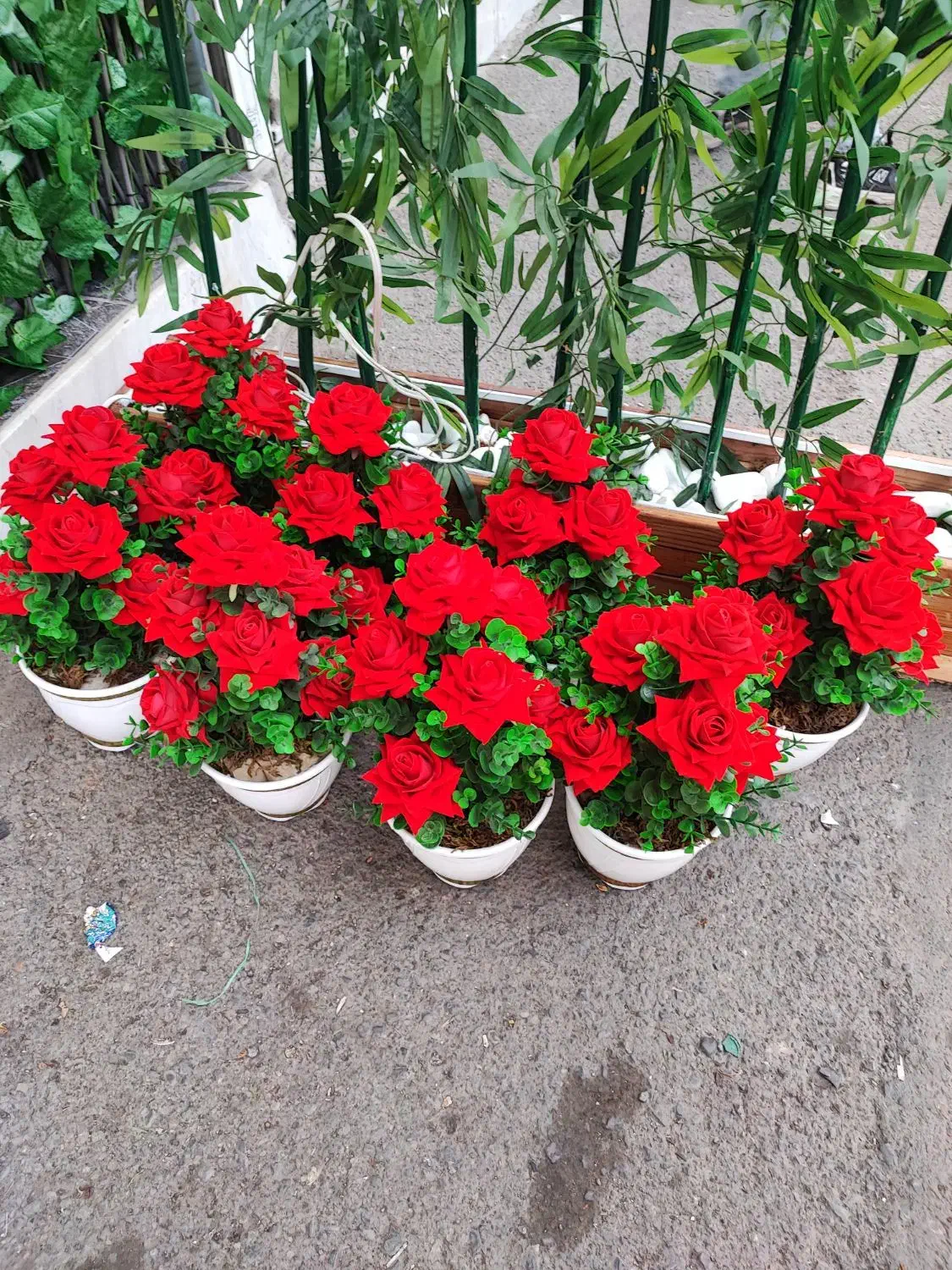 گل رز ۷گل|گل مصنوعی|قم, نیروگاه|دیوار