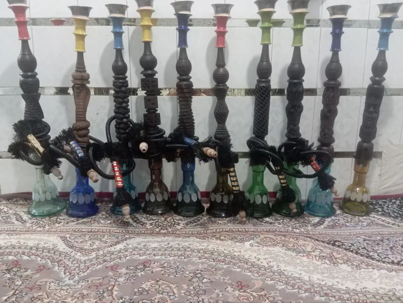 قلیان قلیون زیرقیمت جمع کردم دونه پنصد قهوه خونه|کلکسیون و سرگرمی|کرج, باغستان|دیوار