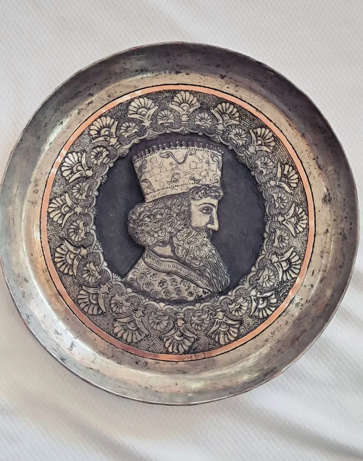 ظرف قلمزنی|صنایع دستی و سایر لوازم تزئینی|اصفهان, جاوان|دیوار