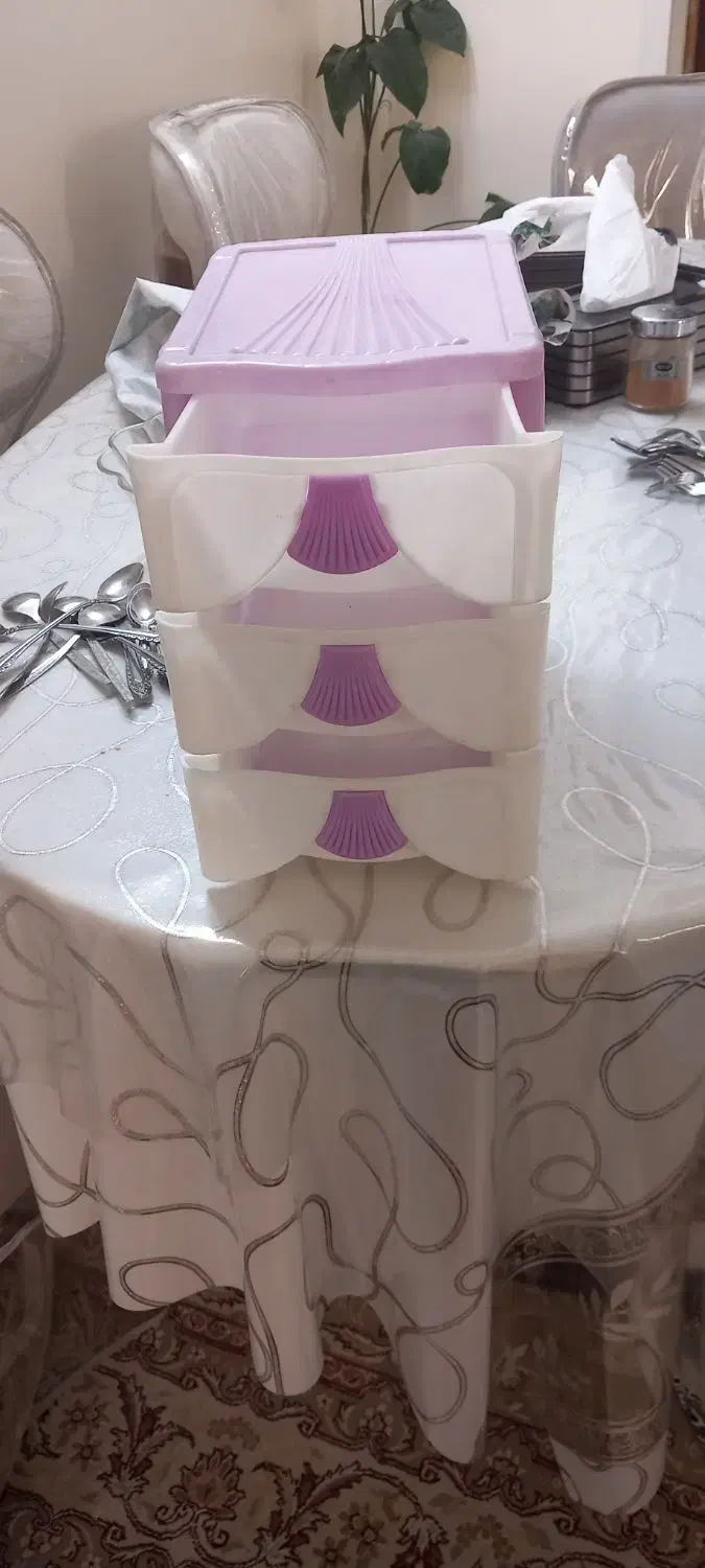 فایل سه طبقه مناسب جاقاشقی و...|ظروف نگهدارنده، پلاستیکی، یک‌بارمصرف|فردیس, قریشی|دیوار